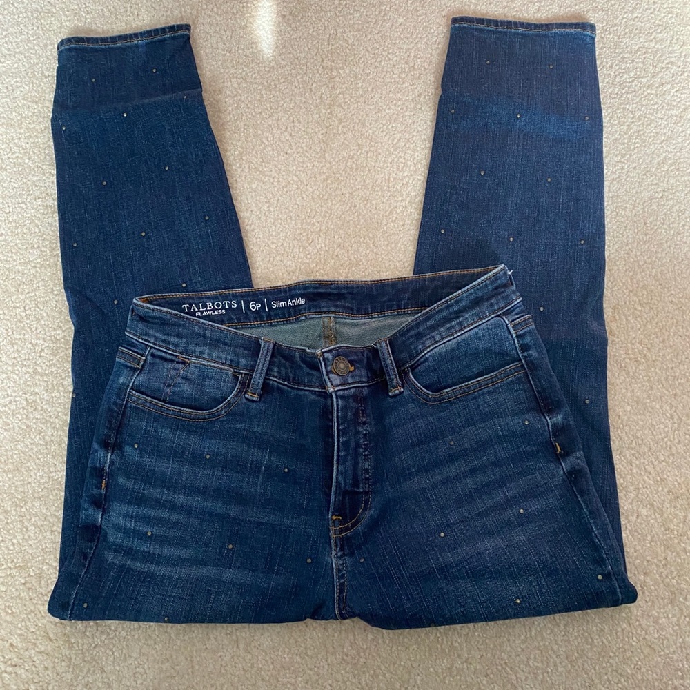 Talbots flawless slim ankle jeans. Gently worn